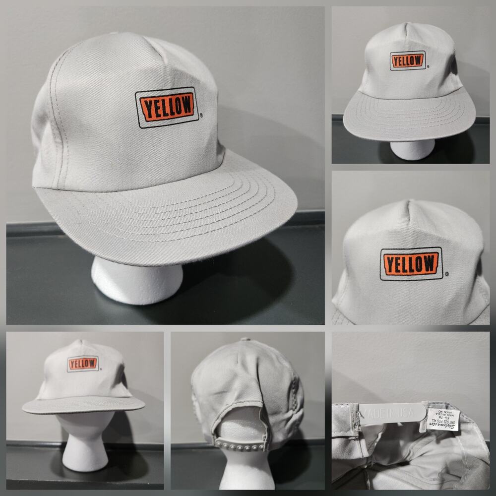 VTG 80s? Yellow Freight Trucking Company USA Made Snapback Hat‎ Cap
